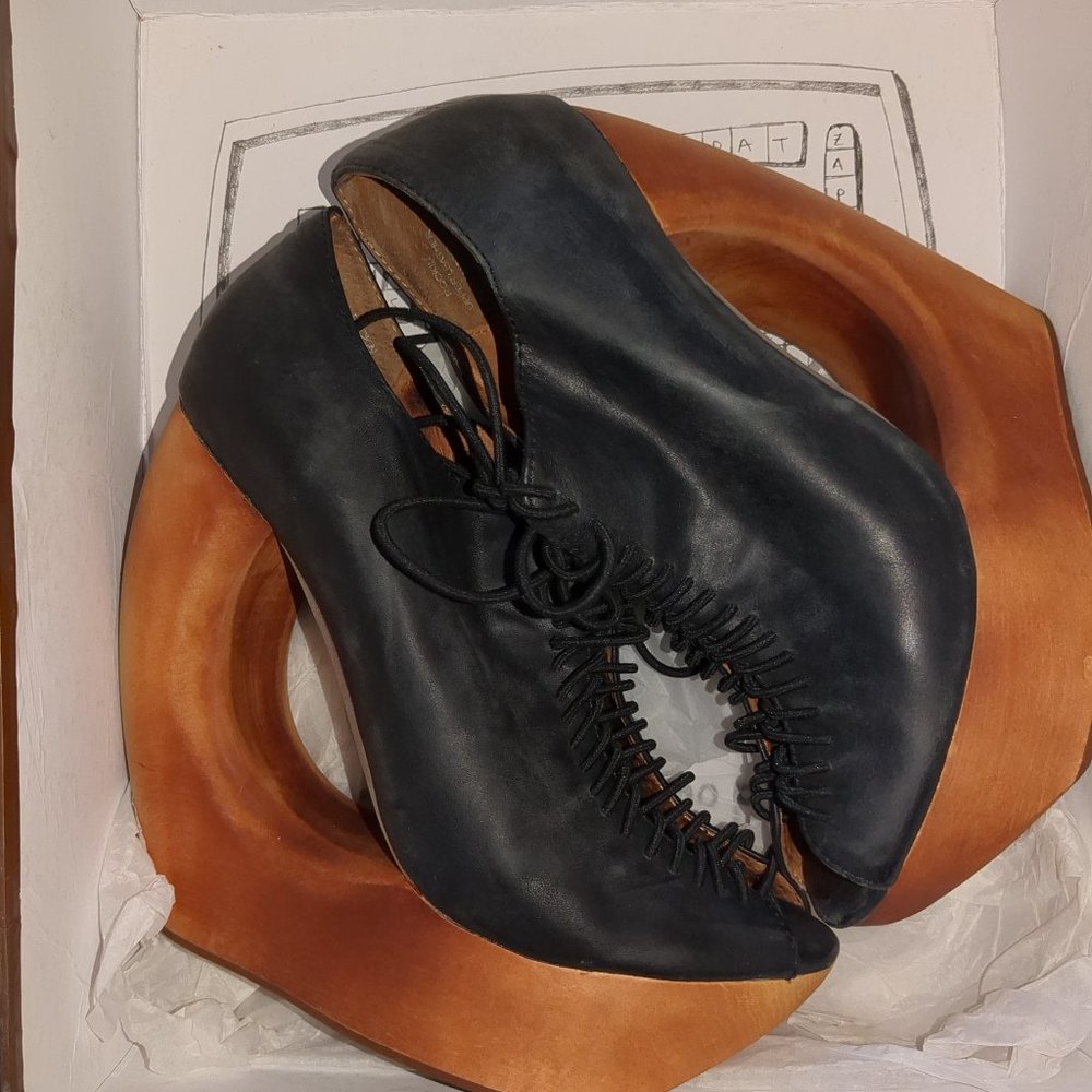 Designer Leather platforms